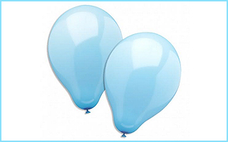 Hellblau Luftballons